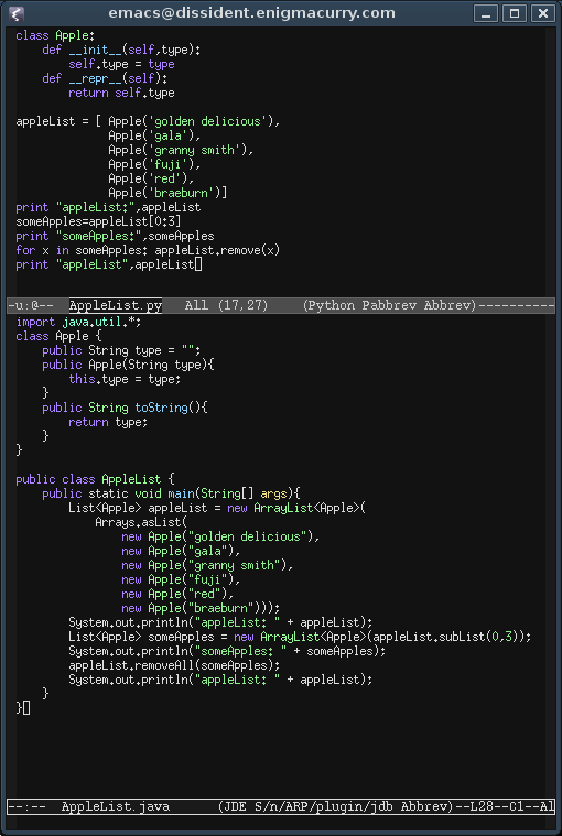 Python vs Java