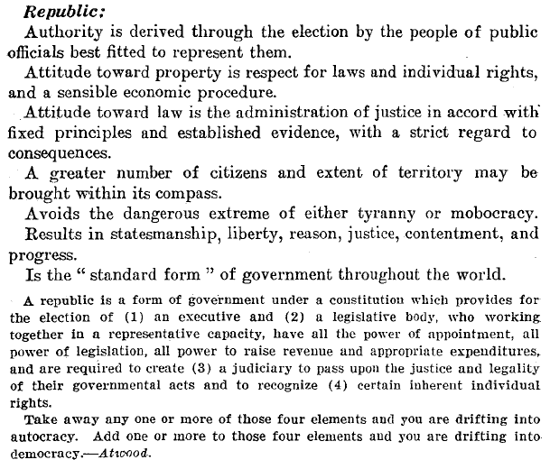 Republic as defined by TM 2000-25